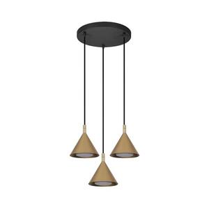 BRILAGI - LED Kábelre szerelt függőlámpa CONE TRIPLE ROUND 3xGX53/15W/230V arany WO-E14-G11-GLD-OEM kép