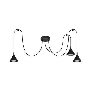 BRILAGI - LED Kábeles csillár CONE TRIPLE SPIDER 3xGX53/15W/230V fekete WO-E14-G12-BLK-OEM kép
