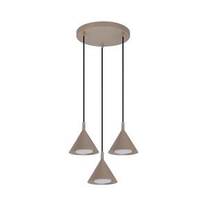 BRILAGI - LED Kábeles függőlámpa CONE TRIPLE ROUND 3xGX53/15W/230V bézs WO-E14-G11-BEI-OEM kép