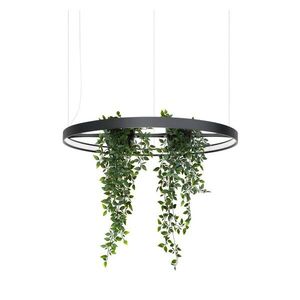 Fekete alumínium LED függőlámpa ø 78 cm RIO – Thoro kép