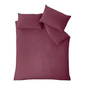 Borvörös kétszemélyes ágyneműhuzat 200x200 cm So Soft Non Iron – Catherine Lansfield kép