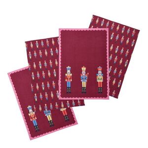 Pamut konyharuha szett 4 db-os karácsonyi mintával 70x50 cm Christmas Nutcracker – Catherine Lansfield kép
