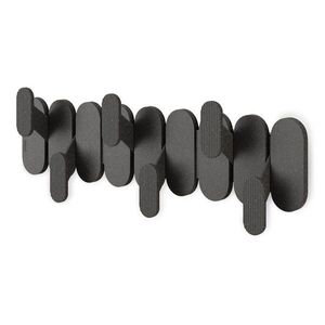 Matt fekete acél fali fogas 16 cm Tempo – Umbra kép