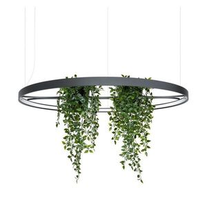 Fekete alumínium LED függőlámpa ø 110 cm RIO – Thoro kép