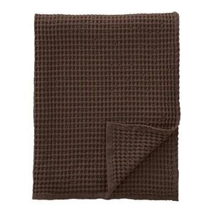 Sötétbarna pamut takaró 150x200 cm Jaipur Chunky Waffle – Pineapple Elephant kép