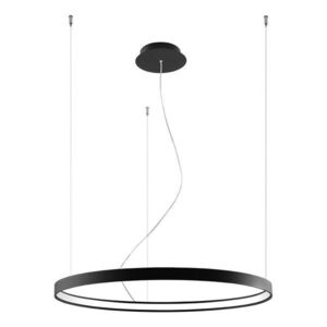 Fekete alumínium LED függőlámpa ø 78 cm RIO – Thoro kép