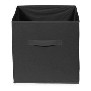 Fekete textil tárolódoboz 31x31x31 cm – Compactor kép