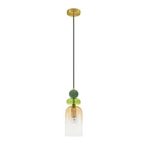 Aranyszínű üveg függőlámpa ø 11 cm Murano – Nova Luce kép