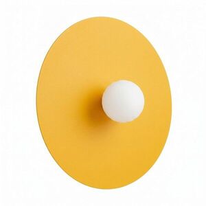 Sárga fém fali lámpa ø 50 cm AKE – Thoro kép