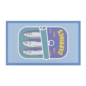 Újrahasznosított műanyag lábtörlő 40x70 cm Sardine Tin – Artsy Doormats kép
