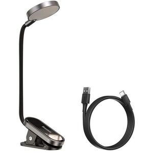 Baseus LED olvasólámpa klipszes, szürke kép