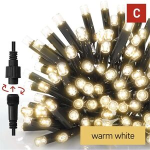 EMOS Premium LED toldható fényfüzér fekete – jégcsap, kültéri, meleg fehér fény, 3m kép
