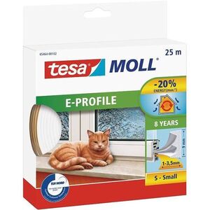 tesamoll Gumi tömítés, fehér, E profil, 25 m kép