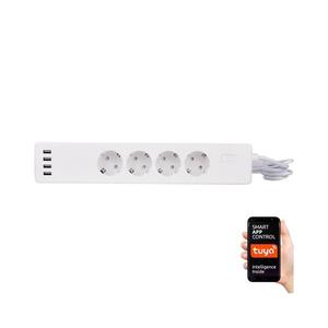 Greenlux Hosszabbító kábel kapcsolóval 1, 8 m + 4x USB/Wi-Fi Tuya SCHUKO kép