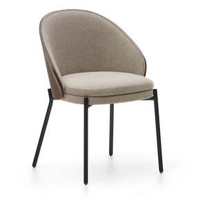 Bézs kárpitozott étkezőfotel Eamy – Kave Home kép