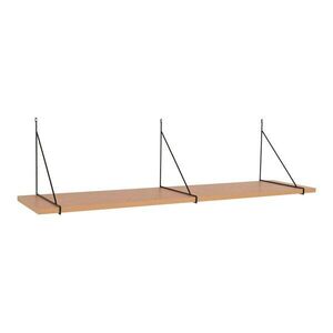 Natúr színű fali polc kőrisfa dekorral 120 cm Chiba – House Nordic kép