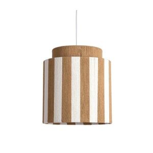 Fehér-natúr színű kötél függőlámpa ø 30 cm Vienna Stripes – Leitmotiv kép