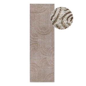 Bézs futószőnyeg 80x240 cm Chappe Beige – Elle Decoration kép