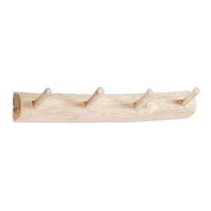 Natúr színű teakfa fali fogas 63 cm Gaillech – Kave Home kép