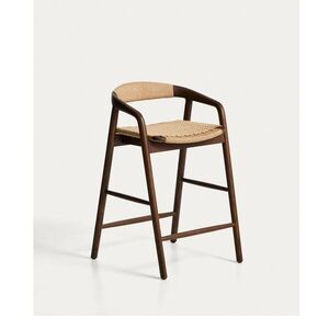 Barna tölgyfa karfás bárszék (ülésmagasság 65 cm) Derile – Kave Home kép