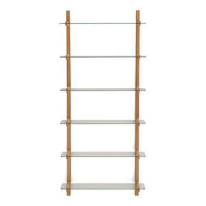 Natúr színű üveg moduláris polcrendszer 90x202x30, 5 cm Sitra – Kave Home kép