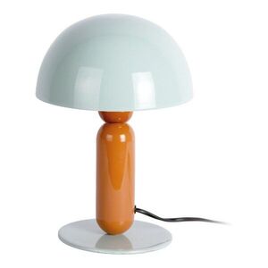 Narancssárga-szürkéskék fém asztali lámpa (magasság 30 cm) Firenze round – Leitmotiv kép
