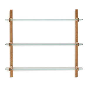 Natúr színű üveg moduláris polcrendszer 110x98x30, 5 cm Sitra – Kave Home kép