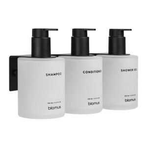 Fehér fali üveg szappanadagoló készlet 3 db-os 350 ml Kirei – Blomus kép
