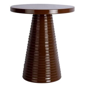 Fém kerek tárolóasztal ø 40 cm Catania Ribbed – Leitmotiv kép