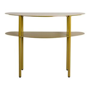 Khaki fém konzolasztal 28x90 cm Paris – Leitmotiv kép