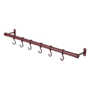 Borvörös rozsdamentes acél fali fogas 70 cm Hang-It – Mette Ditmer Denmark kép