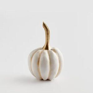 HOME & YOU dekor tök fehér/arany 16, 5cm kép