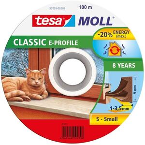 tesamoll® Gumi tömítés, barna, ablakokhoz és ajtókhoz, E profil, dob 100m kép