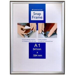 TRADAG Snap Frame keret, A1, 59, 4×84, 1 cm, ezüstszín kép