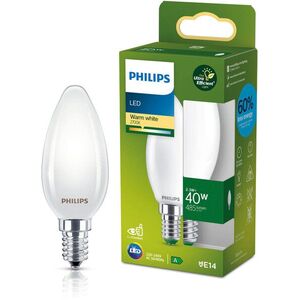 Philips LED 40 W, B35, E14, 2700 K, FR UE SRT4 kép