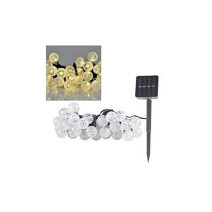 LED napelemes lánc 30 LED/8 funkció 300 mAh 4, 9m IP44 meleg fehér 315236 kép