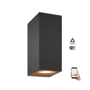 WiZ -LED RGBW Dimmelhető fali lámpa UP&DOWN 2xGU10/4, 7W/230V fekete Wi-Fi 8719514554610 kép