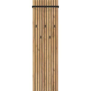Natúr színű fali fogas tölgyfa dekorral 46 cm Libbiano – Germania kép