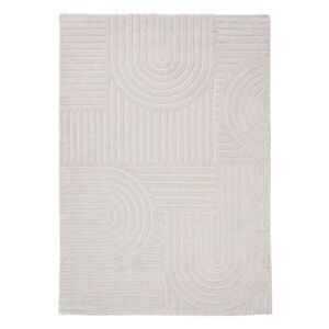 Elefántcsont színű kézi szövésű gyapjú szőnyeg 200x290 cm Zen Garden – Flair Rugs kép