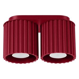 Borvörös fém spotlámpa 10x21 cm Zora – Sollux kép