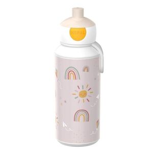 Bézs műanyag gyerek ivópalack 400 ml Sunshine & Rainbow – Mepal kép