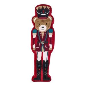 Díszpárna karácsonyi mintával 20x30 cm Christmas Nutcracker Bear – Catherine Lansfield kép