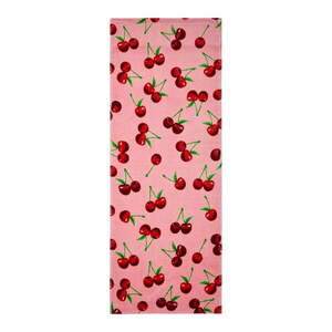 Rózsaszín pamut strandtörölköző 78x200 cm Cherries – Catherine Lansfield kép