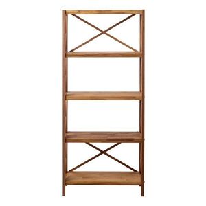 Natúr színű tölgyfa polcos állvány 70x161 cm X-Shelf – Unique Furniture kép