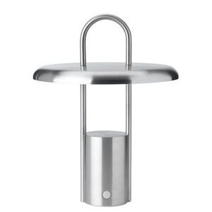 Ezüstszínű rozsdamentes acél LED dimmelhető asztali lámpa (magasság 25 cm) Pier – Stelton kép