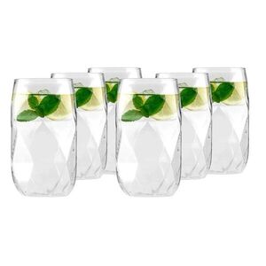 Boroszilikát üveg pohár szett 6 db-os 400 ml Geo – Vialli Design kép