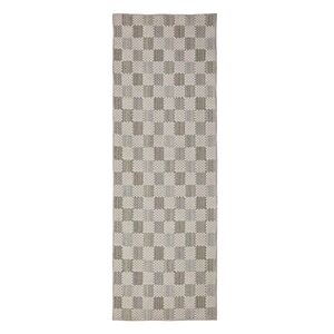 Zöld mosható pamutkeverék futószőnyeg 80x230 cm Muted Checkerboard – Flair Rugs kép