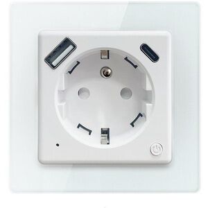 IMMAX NEO Nexa, beltéri, E típus, 1× USB, 1× USB-C, PD 20 W, WiFi kép