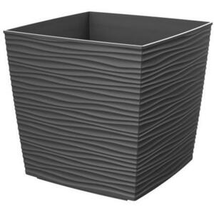 GARDINO FINESA Virágcserép, 20×20 cm, 17, 3 cm magas, antracit kép