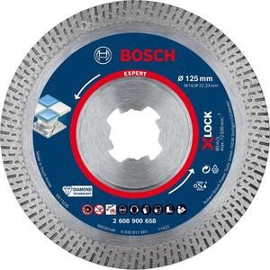 BOSCH gyémánt vágókorong EXPERT HardCeramic X-LOCK 125 × 22, 23 × 1, 4 × 10 mm 2.608.900.658 kép